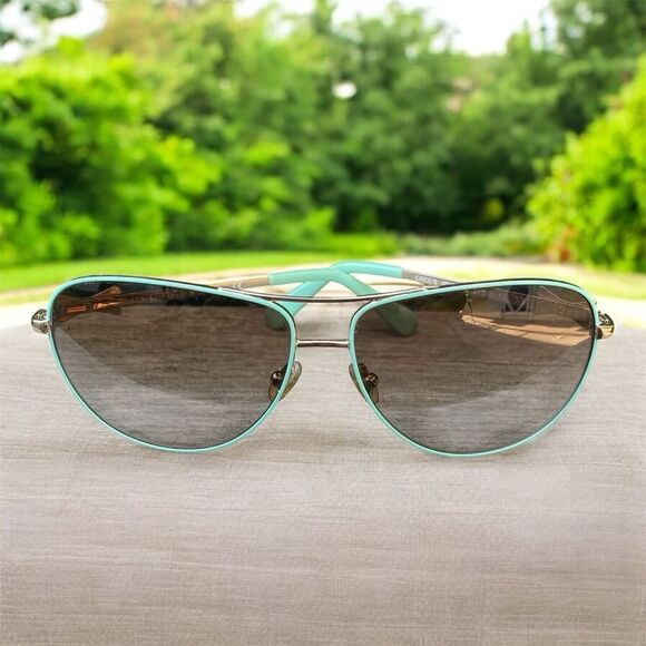 Kate Spade Women's Gold & Mint Aviator Sunglasses w/Bow Accents - Picture 1 of 13